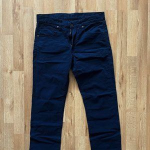 Navy Blue, Slim-Fit Chino Pants from UNIQLO